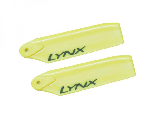 LYNX Kunststoff Heckrotorblätter 68 mm - gelb