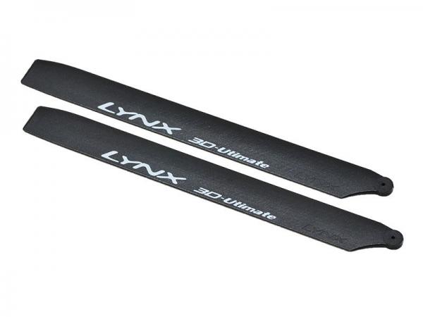 LYNX Blade 180 CFX Carbon verstärkte Kunststoff Hauptrotorblätter 180mm schwarz