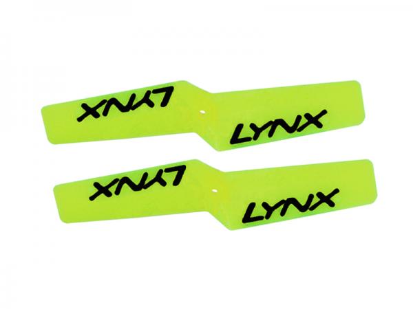 LYNX Kunststoff Heckrotorblätter 42 mm - Neon Gelb