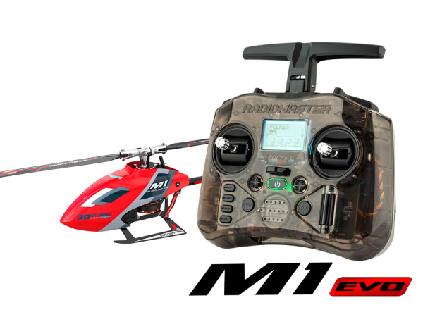 OMPHOBBY OMP Heli M1 EVO red with Transmitter