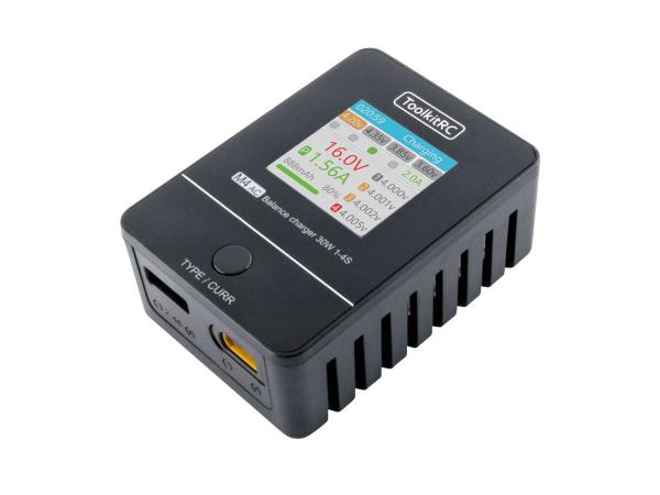ToolkitRC M4AC XT60 LiPo 1-4S 2.5A Ladegerät AC