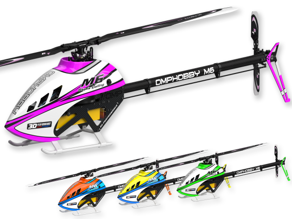 OMPHOBBY OMP Heli M6 KIT 600 Helikopter mit RT Rotorblätter