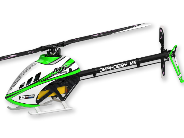 OMPHOBBY OMP Heli M6 KIT 600 Helicopter Green with RT Rotorblade