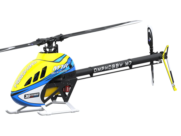 OMPHOBBY OMP Heli M7R KIT 700 Heli mit Motor und Rotorblätter Gelb