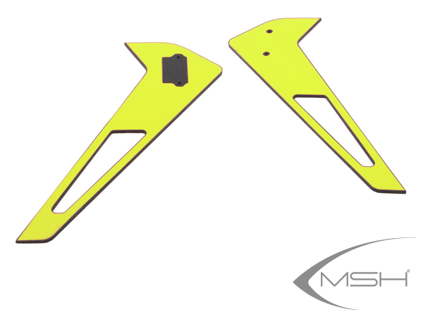 MSH Protos 380 Vertical fin sticker - Yellow