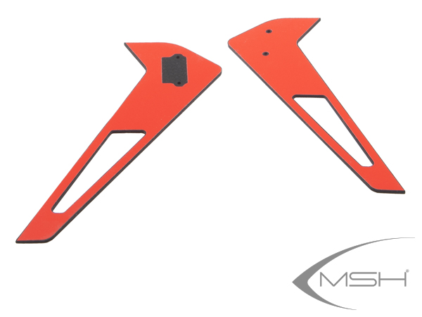 MSH Protos 380 Vertical fin sticker - Red