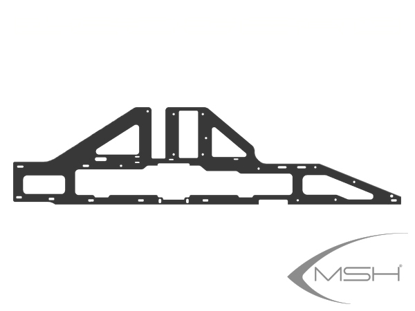 MSH Protos Max V2 / EVO / Leggero Carbon Hauptrahmenplatte V2 (1x) # MSH71238 
