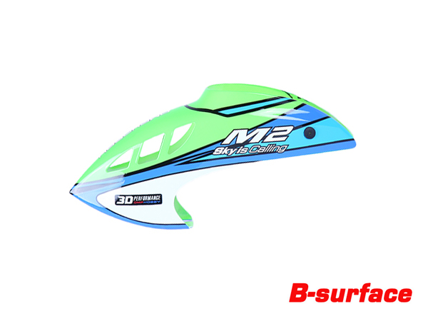 OMPHOBBY M2 V3 PRO Canopy- Velocity Green (B-Surface)