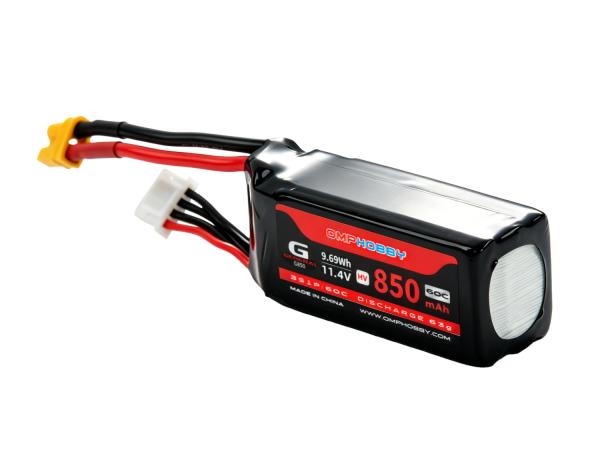 OMPHOBBY HV LiPo Akku 3S 11,4V 850mAh 60C