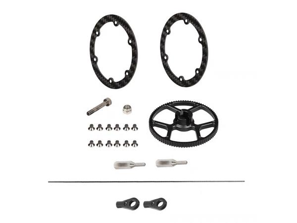OMPHOBBY M4 Main Pulley 88T Upgrade Set with Tail Linkage Rod Set