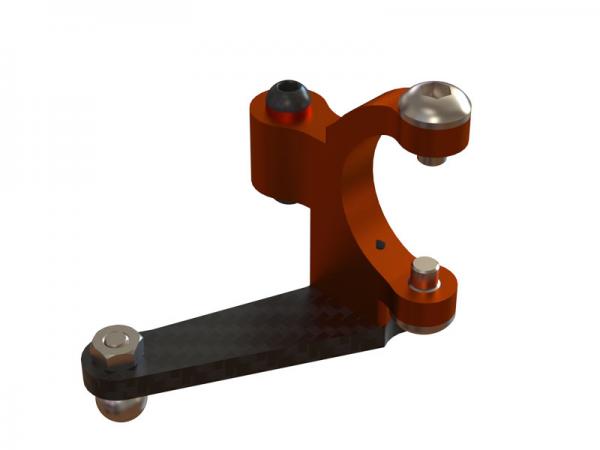 OXY Heli OXY3 CNC Alu Tail Bell Crank, Orange