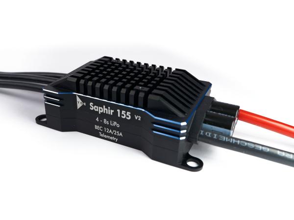 YGE Saphir 155 V2 Brushless Regler 155A 4-8S 5,5-12V BEC