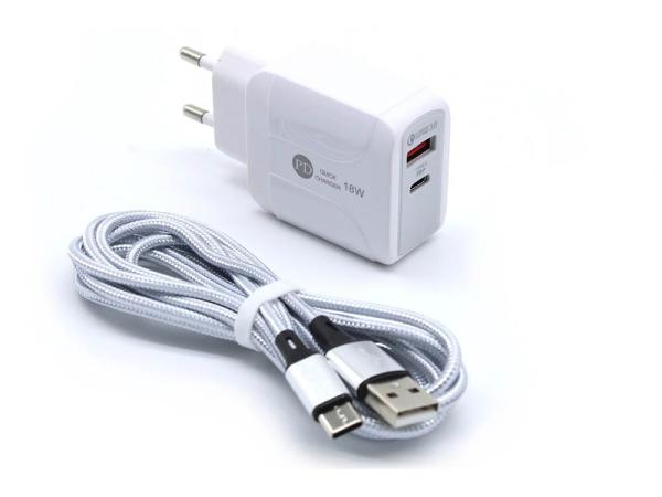 Spirit Wave – USB Charger 12W EU + USB-C-Cable