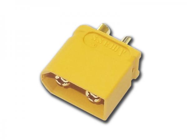 Goldkontakt Buchse 3,5mm mit Gehäuse gelb ( XT-60 )