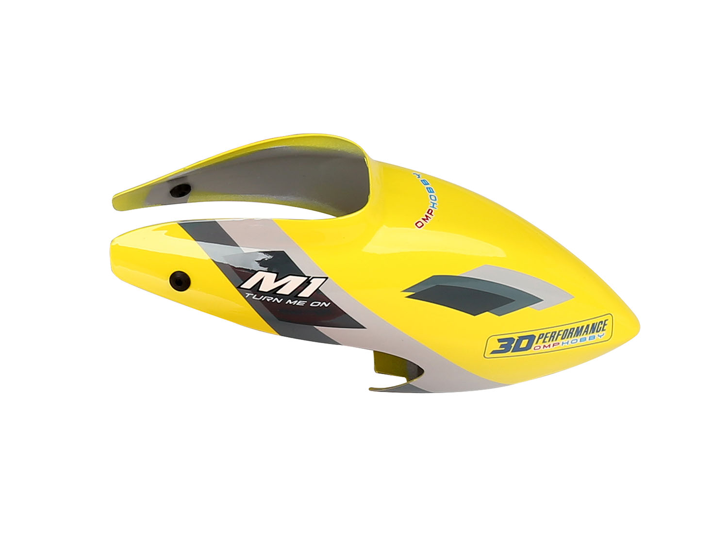 OMPHOBBY M1 EVO Canopy set-Racing Yellow # OSHM1210Y | Live-Hobby.de