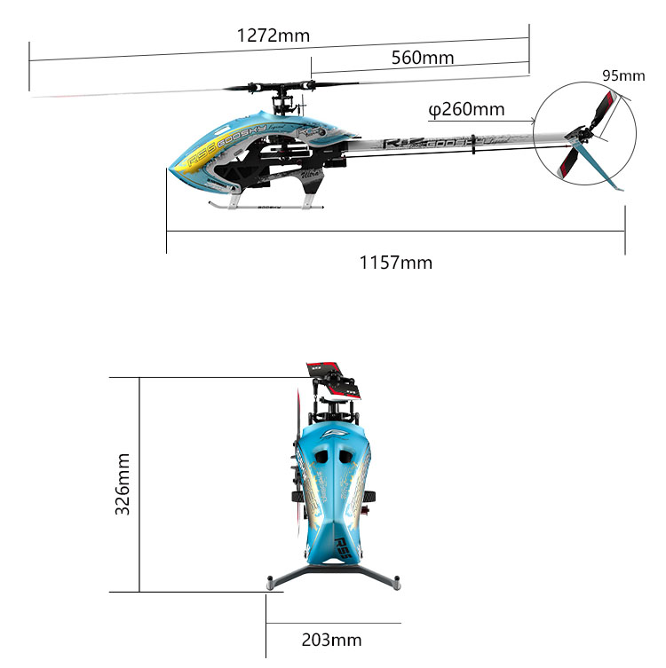 GOOSKY RS5 Ultra Abmessungen